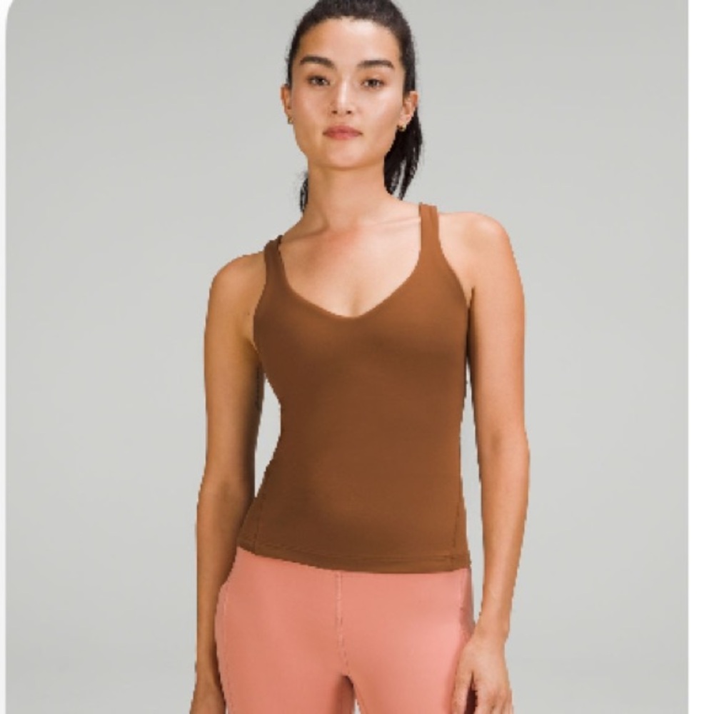 Lululemon Align Waist-Length Tank Top Roasted Brown